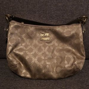 Coach Signature Logo Gold Handbag